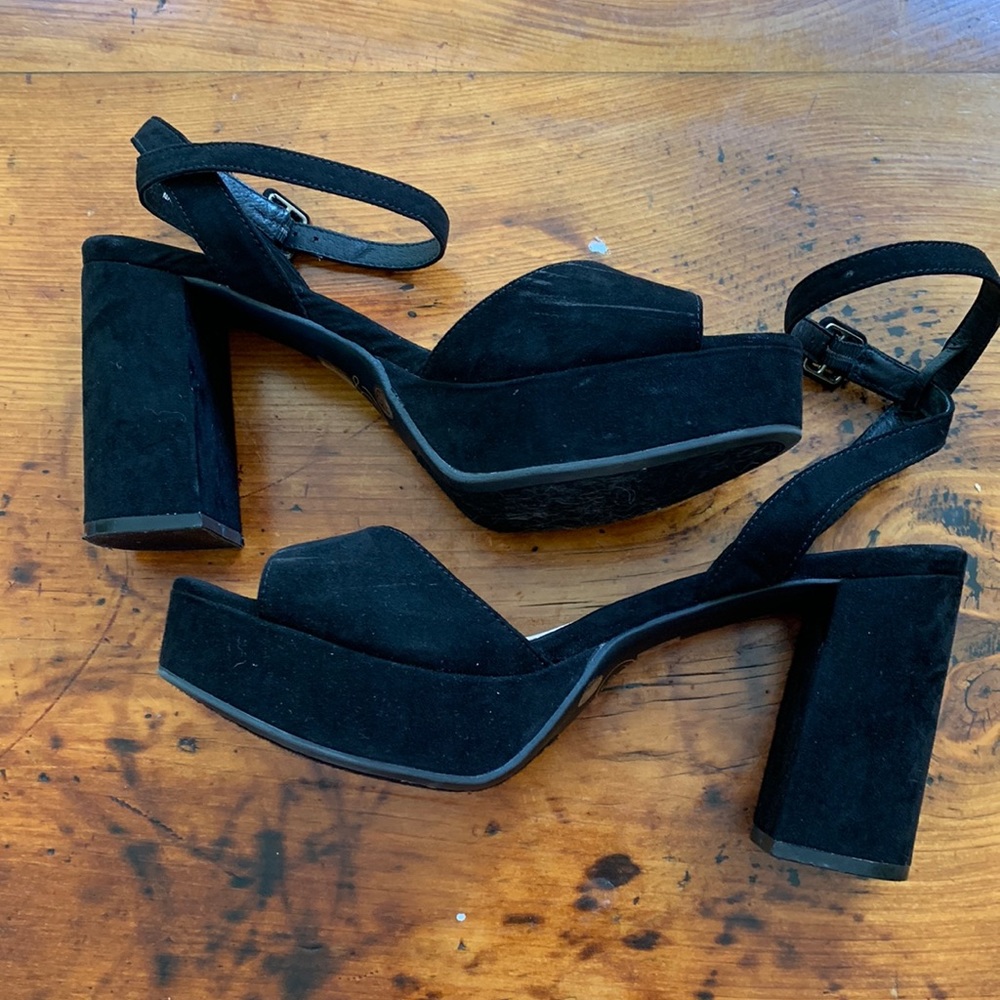 Platform sandals gently worn
